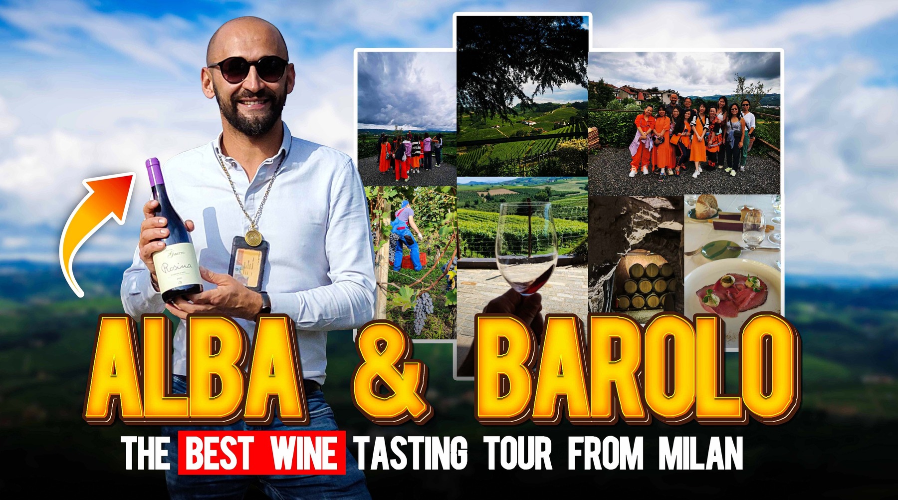 Oleg Leading Barolo Tour – Wine and Vineyard Views