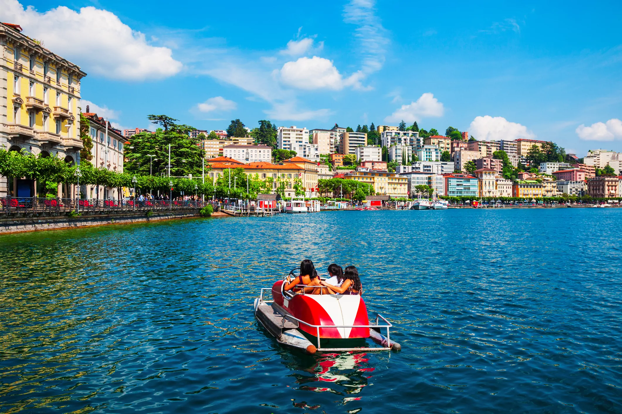From Milan: private lake Como, Bellagio and Lugano tour, luxury van and professional tour guide