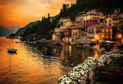 Scenic boat ride on Lake Como